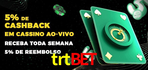 Promoções do cassino ao Vivo trtbet